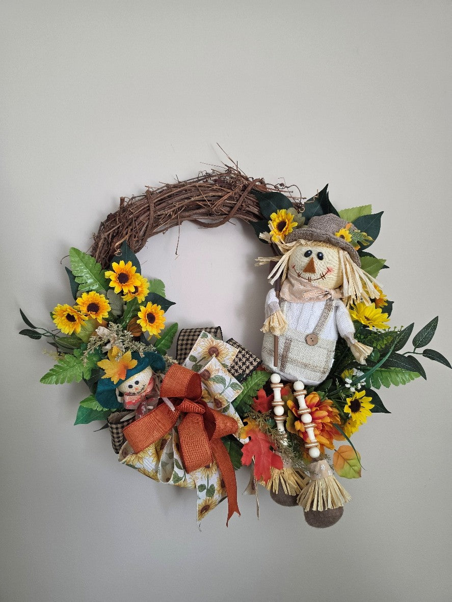 Tan and Cream Scarecrow