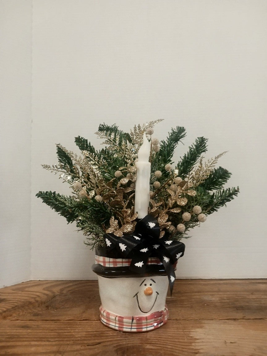 Snowman Candle Cup