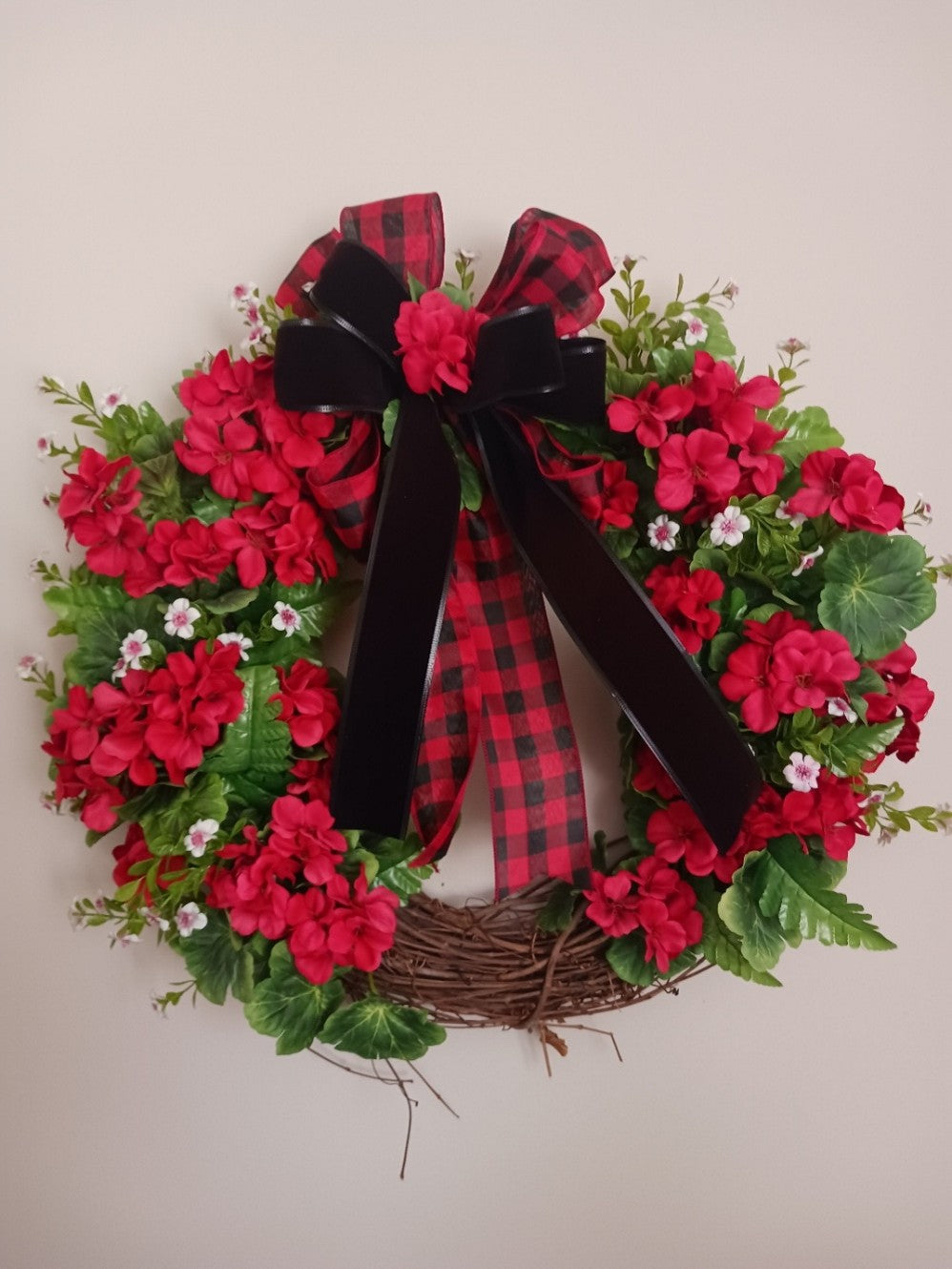Summer Red Geraniums