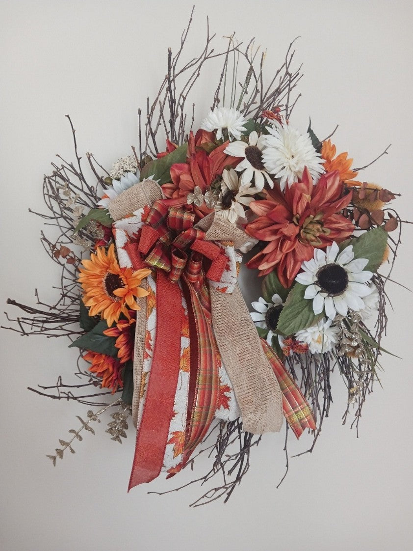 Fall wreath décor